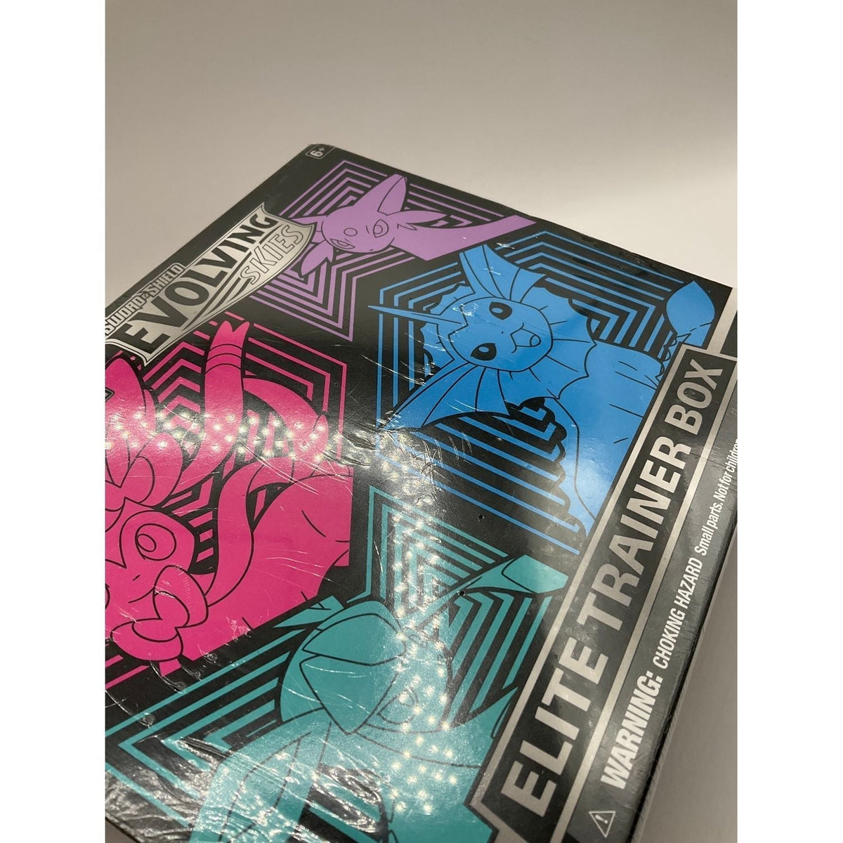 Pokémon TCG: Sword & Shield Evolving Skies Elite Trainer Box [Glaceon/Vaporeon/Sylveon/Espeon] #4 — Packaging Condition: See Photos