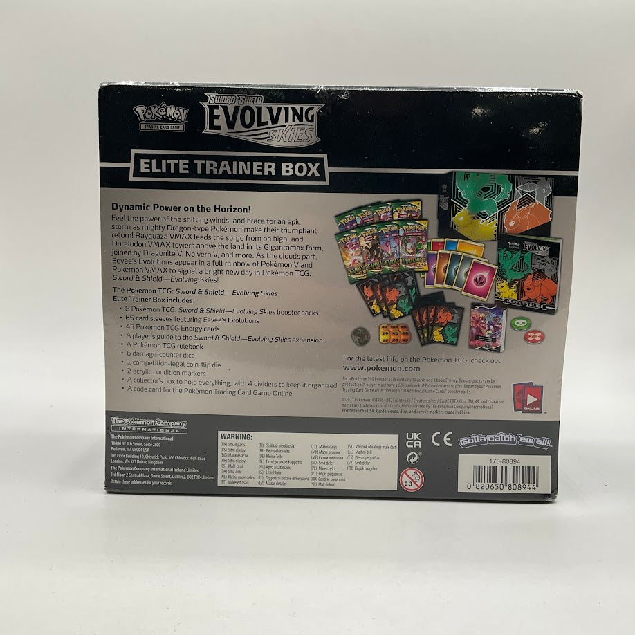 Pokémon TCG: Sword & Shield Evolving Skies Elite Trainer Box [Leafeon/Umbreon/Jolteon/Flareon] #1 — Packaging Condition: See Photos