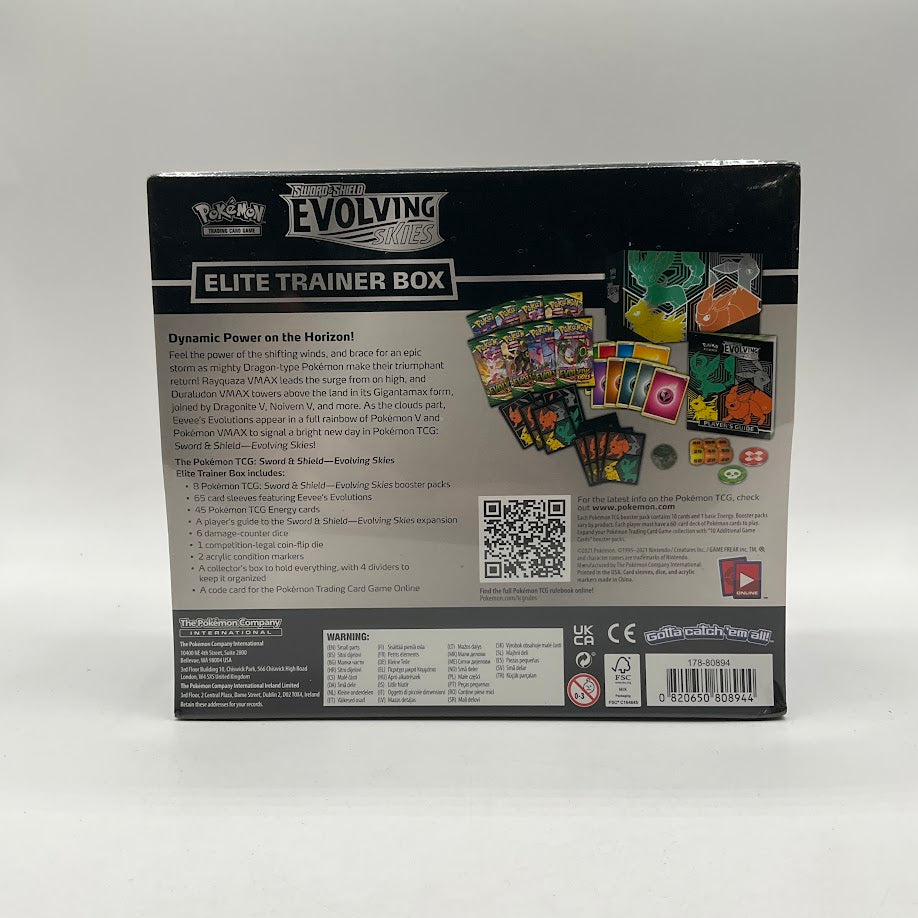 Pokémon TCG: Sword & Shield Evolving Skies Elite Trainer Box [Leafeon/Umbreon/Jolteon/Flareon] #2 — Packaging Condition: See Photos