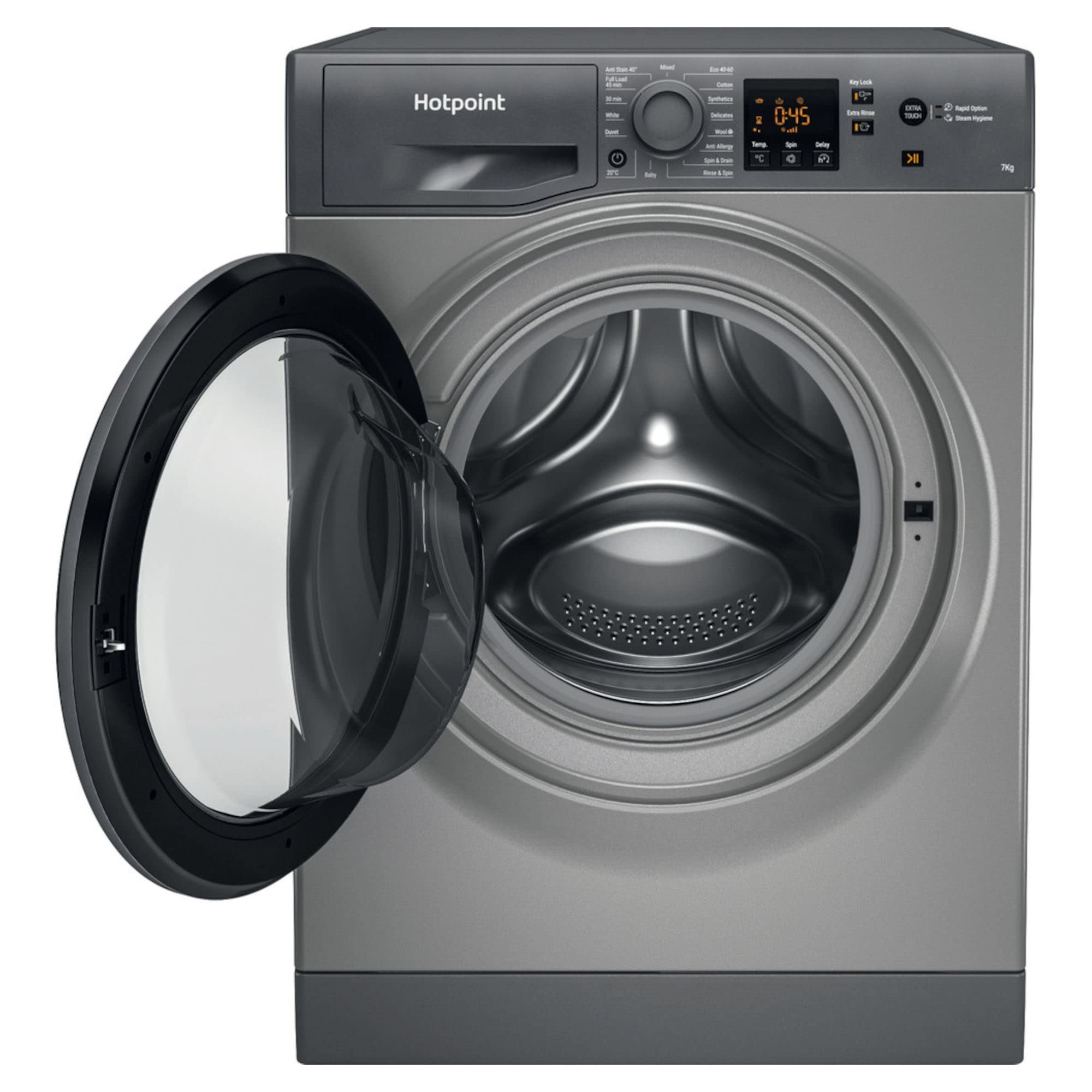 Hotpoint NSWR 743U GK UK N 7 kg 1400 Spin - Graphite