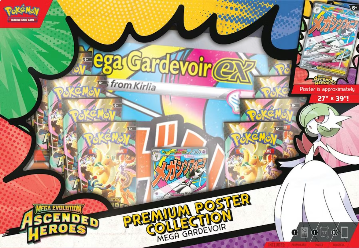 Pokémon TCG: Mega Evolution Ascended Heroes Premium Poster Collection (Random)