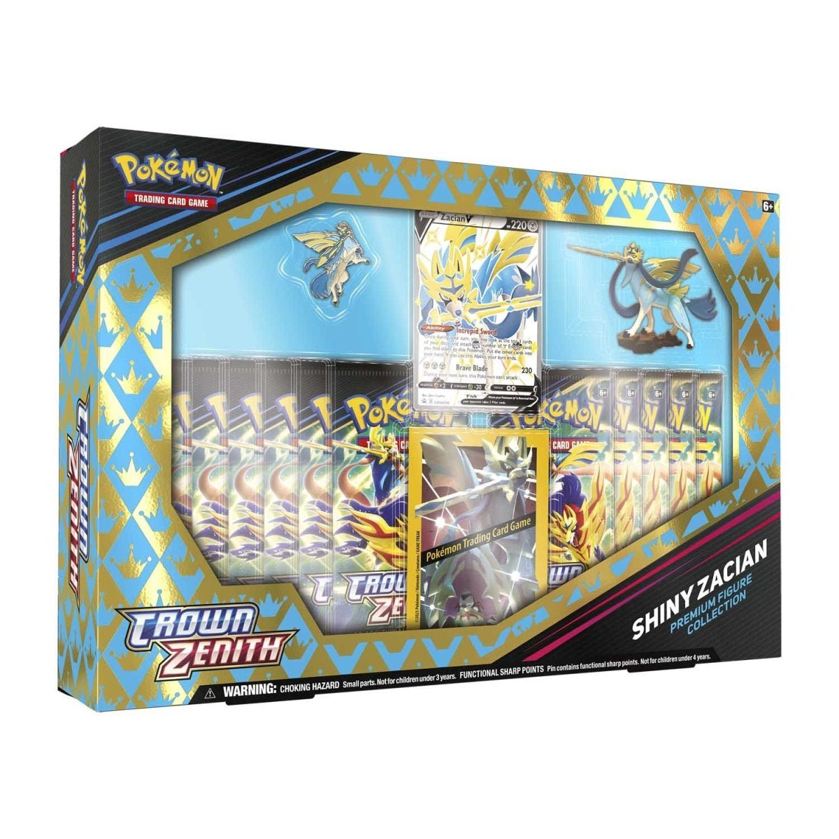 Pokémon TCG: Sword & Shield Crown Zenith Shiny Zacian Premium Figure Collection