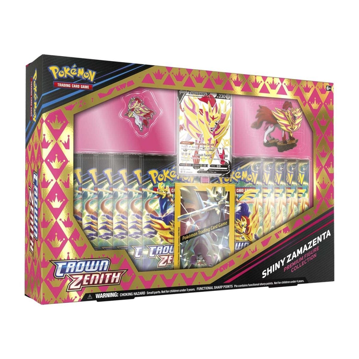 Pokémon TCG: Sword & Shield Crown Zenith Shiny Zamazenta Premium Figure Collection