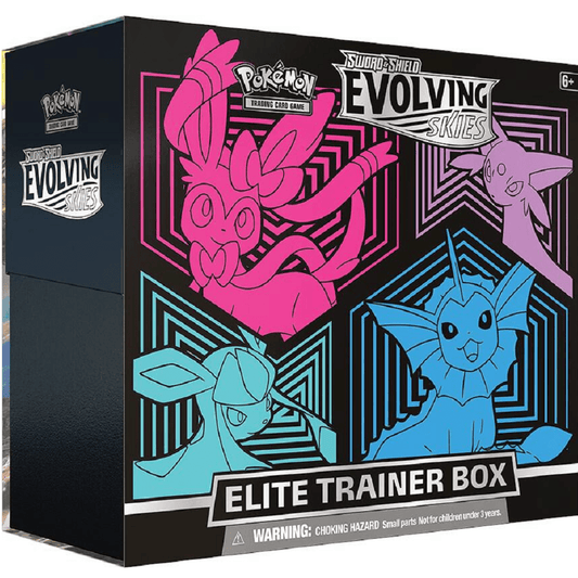 Pokémon TCG: Sword & Shield Evolving Skies Elite Trainer Box [Glaceon/Vaporeon/Sylveon/Espeon]
